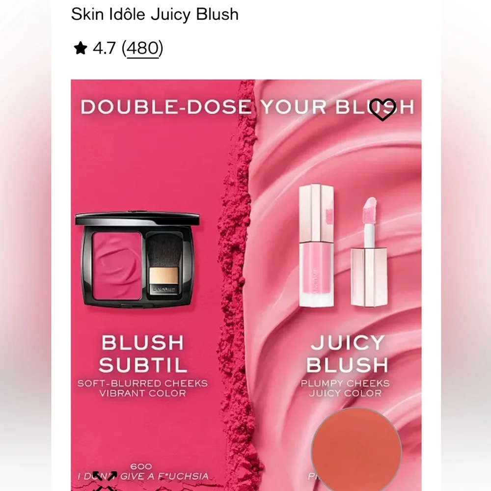 Skin Idôle Juicy blush, cheeks( 30 Over The Coral Moon
